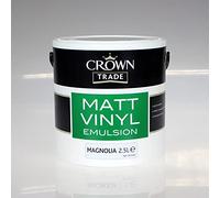 Crown Trade Matt Vinyl Emulsion, Magnolia 2.5L