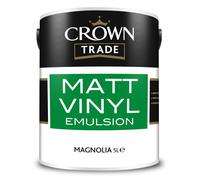 Crown Trade Matt Vinyl Emulsion, Magnolia 2.5L