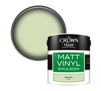 Crown Trade Vinyl Matt Walls & Ceilings Emulsion Paint Adam Green (D7691E) 2.5L