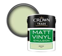Crown Trade Vinyl Matt Walls & Ceilings Emulsion Paint Adam Green (D7691E) 5L