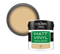 Crown Trade Vinyl Matt Walls & Ceilings Emulsion Paint Adobi (5442) 2.5L