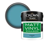 Crown Trade Vinyl Matt Walls & Ceilings Emulsion Paint All Things Blue (L7292Q) 5L