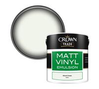 Crown Trade Vinyl Matt Walls & Ceilings Emulsion Paint Almost Cream (D9890J) 2.5L