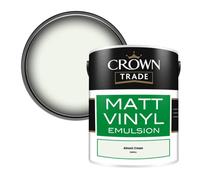 Crown Trade Vinyl Matt Walls & Ceilings Emulsion Paint Almost Cream (D9890J) 5L