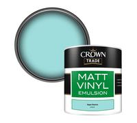 Crown Trade Vinyl Matt Walls & Ceilings Emulsion Paint Aqua Source (K1631X) 250Ml Tester