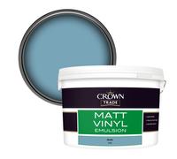 Crown Trade Vinyl Matt Walls & Ceilings Emulsion Paint Arctic (4134) 10L