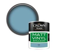 Crown Trade Vinyl Matt Walls & Ceilings Emulsion Paint Arctic (4134) 1L