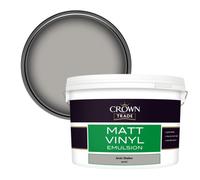 Crown Trade Vinyl Matt Walls & Ceilings Emulsion Paint Arctic Shadow (A6410C) 10L