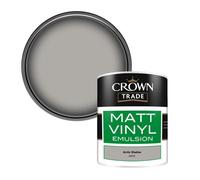 Crown Trade Vinyl Matt Walls & Ceilings Emulsion Paint Arctic Shadow (A6410C) 1L