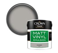 Crown Trade Vinyl Matt Walls & Ceilings Emulsion Paint Arctic Shadow (A6410C) 2.5L