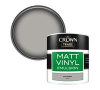 Crown Trade Vinyl Matt Walls & Ceilings Emulsion Paint Arctic Shadow (A6410C) 250Ml Tester