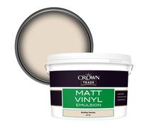 Crown Trade Vinyl Matt Walls & Ceilings Emulsion Paint Berkeley Hessian (B0710N) 10L