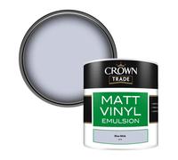 Crown Trade Vinyl Matt Walls & Ceilings Emulsion Paint Blue Mink (4715) 250Ml Tester