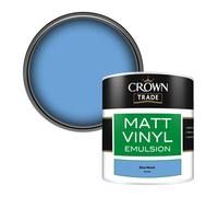 Crown Trade Vinyl Matt Walls & Ceilings Emulsion Paint Blue Mosel (P0333K) 250Ml Tester