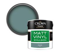 Crown Trade Vinyl Matt Walls & Ceilings Emulsion Paint Botany Bay (J8221G) 2.5L