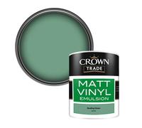 Crown Trade Vinyl Matt Walls & Ceilings Emulsion Paint Bowling Green (G4291X) 1L