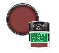 Crown Trade Vinyl Matt Walls & Ceilings Emulsion Paint Brickwork (X6093K) 1L