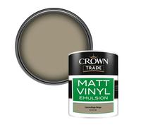 Crown Trade Vinyl Matt Walls & Ceilings Emulsion Paint Camouflage Beige Bs 381C 389 (389) 1L