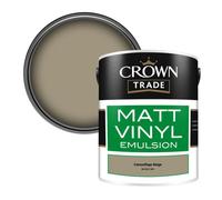 Crown Trade Vinyl Matt Walls & Ceilings Emulsion Paint Camouflage Beige Bs 381C 389 (389) 5L