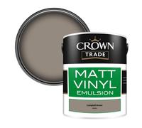 Crown Trade Vinyl Matt Walls & Ceilings Emulsion Paint Campbell Brown (A2260L) 5L