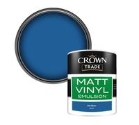 Crown Trade Vinyl Matt Walls & Ceilings Emulsion Paint City Blues (P8105T) 1L