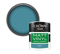 Crown Trade Vinyl Matt Walls & Ceilings Emulsion Paint Cote D'azur (L8222S) 1L