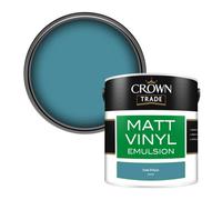 Crown Trade Vinyl Matt Walls & Ceilings Emulsion Paint Cote D'azur (L8222S) 2.5L