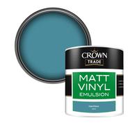 Crown Trade Vinyl Matt Walls & Ceilings Emulsion Paint Cote D'azur (L8222S) 250Ml Tester