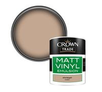 Crown Trade Vinyl Matt Walls & Ceilings Emulsion Paint Cplk Beige07 (Cplkbeig07) 1L
