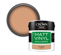 Crown Trade Vinyl Matt Walls & Ceilings Emulsion Paint Cplk Orange03 (Cplkoran03) 2.5L