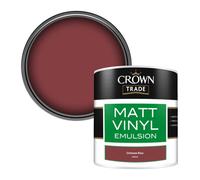 Crown Trade Vinyl Matt Walls & Ceilings Emulsion Paint Crimson Kiss (X0093G) 250Ml Tester