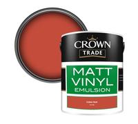 Crown Trade Vinyl Matt Walls & Ceilings Emulsion Paint Cuban Heat (Y3174E) 5L