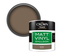 Crown Trade Vinyl Matt Walls & Ceilings Emulsion Paint Dark Earth Bs 381C 450 (450) 250Ml Tester