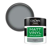 Crown Trade Vinyl Matt Walls & Ceilings Emulsion Paint Drum Hill Grey (M3290H) 250Ml Tester