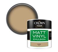 Crown Trade Vinyl Matt Walls & Ceilings Emulsion Paint Dry Earth (B0371G) 250Ml Tester