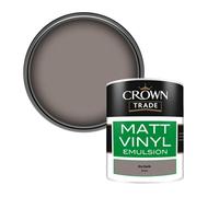 Crown Trade Vinyl Matt Walls & Ceilings Emulsion Paint Dry Earth (Z3220J) 1L
