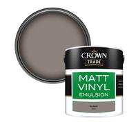 Crown Trade Vinyl Matt Walls & Ceilings Emulsion Paint Dry Earth (Z3220J) 2.5L