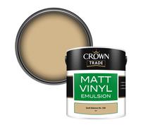 Crown Trade Vinyl Matt Walls & Ceilings Emulsion Paint Earth Balance No. 328 (328) 2.5L