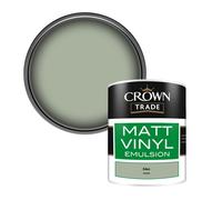 Crown Trade Vinyl Matt Walls & Ceilings Emulsion Paint Eden (E4420S) 1L