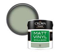 Crown Trade Vinyl Matt Walls & Ceilings Emulsion Paint Eden (E4420S) 2.5L
