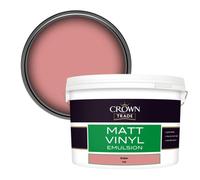 Crown Trade Vinyl Matt Walls & Ceilings Emulsion Paint Ember (5668) 10L