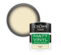 Crown Trade Vinyl Matt Walls & Ceilings Emulsion Paint Fine Honey (C0801A) 1L