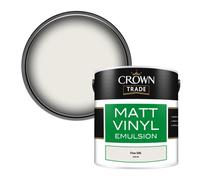 Crown Trade Vinyl Matt Walls & Ceilings Emulsion Paint Fine Silk (C0810E) 2.5L