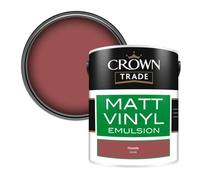 Crown Trade Vinyl Matt Walls & Ceilings Emulsion Paint Fireside (X3133A) 5L