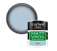 Crown Trade Vinyl Matt Walls & Ceilings Emulsion Paint Forget Me Not (N5551A) 1L