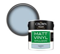 Crown Trade Vinyl Matt Walls & Ceilings Emulsion Paint Forget Me Not (N5551A) 2.5L