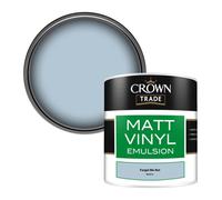 Crown Trade Vinyl Matt Walls & Ceilings Emulsion Paint Forget Me Not (N5551A) 250Ml Tester