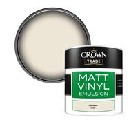 Crown Trade Vinyl Matt Walls & Ceilings Emulsion Paint Full Moon (C0730P) 250Ml Tester