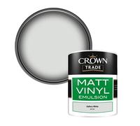 Crown Trade Vinyl Matt Walls & Ceilings Emulsion Paint Gallery White (K9710C) 1L