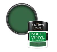 Crown Trade Vinyl Matt Walls & Ceilings Emulsion Paint Green Chilli (F8103G) 1L
